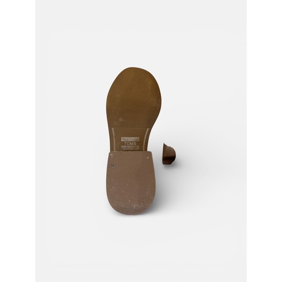 Toms Esme Heeled Boot  Tan Oiled Nubuck, Size 7 - Picture 5 of 16